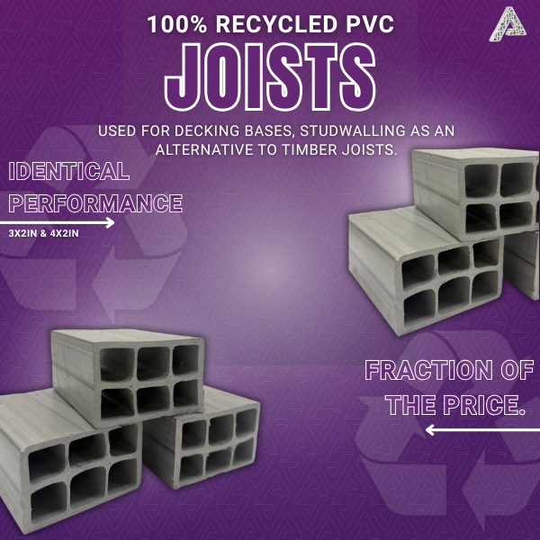 AT Extrusions 100% Recycled PVC Joists | PVC Joists Are Back and Better Than Ever